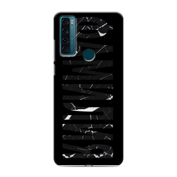 Силиконовый чехол на TCL 20 SE с принтом ФАМИЛИЯ