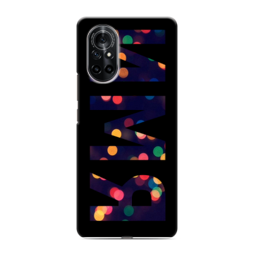 Силиконовый чехол на Huawei Nova 8 с принтом ИМЯ