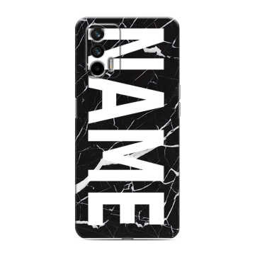 Силиконовый чехол на Realme GT с принтом NAME