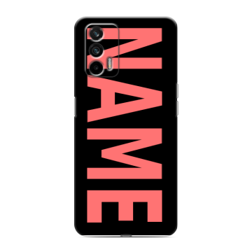 Силиконовый чехол на Realme GT с принтом NAME