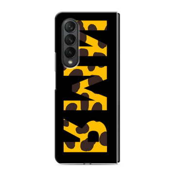 Пластиковый чехол на Samsung Galaxy Z Fold 3 с принтом ИМЯ
