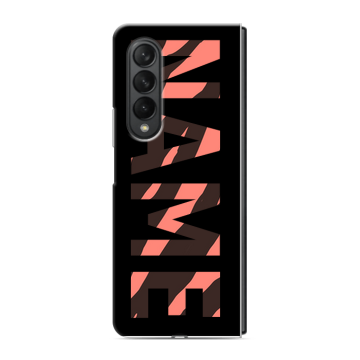 Пластиковый чехол на Samsung Galaxy Z Fold 3 с принтом NAME