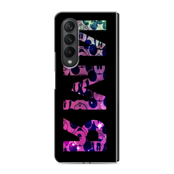 Пластиковый чехол на Samsung Galaxy Z Fold 3 с принтом ИМЯ