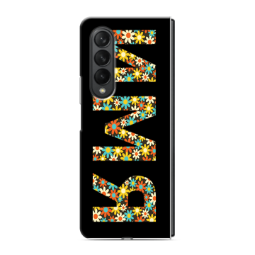 Пластиковый чехол на Samsung Galaxy Z Fold 3 с принтом ИМЯ