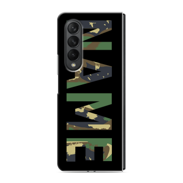 Пластиковый чехол на Samsung Galaxy Z Fold 3 с принтом NAME