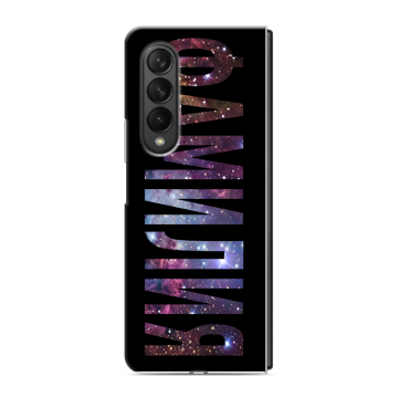 Пластиковый чехол на Samsung Galaxy Z Fold 3 с принтом ФАМИЛИЯ