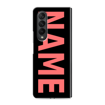 Пластиковый чехол на Samsung Galaxy Z Fold 3 с принтом NAME