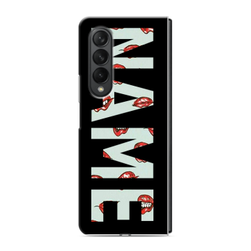 Пластиковый чехол на Samsung Galaxy Z Fold 3 с принтом NAME