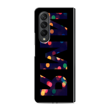 Пластиковый чехол на Samsung Galaxy Z Fold 3 с принтом ИМЯ