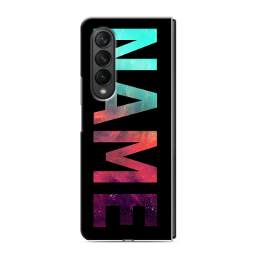 Пластиковый чехол на Samsung Galaxy Z Fold 3 с принтом NAME
