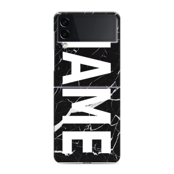 Пластиковый чехол на Samsung Galaxy Z Flip 3 с принтом NAME