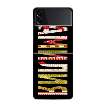 Пластиковый чехол на Samsung Galaxy Z Flip 3 с принтом ФАМИЛИЯ