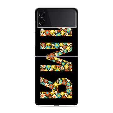 Пластиковый чехол на Samsung Galaxy Z Flip 3 с принтом ИМЯ