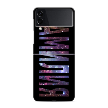 Пластиковый чехол на Samsung Galaxy Z Flip 3 с принтом ФАМИЛИЯ