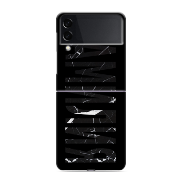 Пластиковый чехол на Samsung Galaxy Z Flip 3 с принтом ФАМИЛИЯ