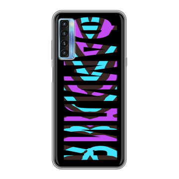 Силиконовый чехол на TCL 20L с принтом ФАМИЛИЯ