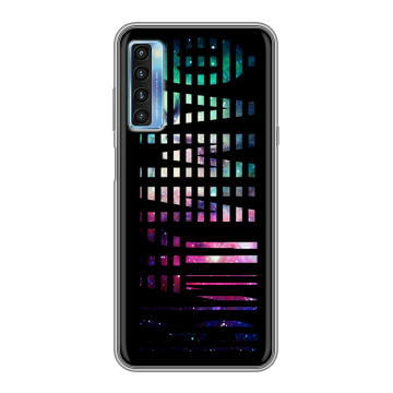 Силиконовый чехол на TCL 20L с принтом ФАМИЛИЯ