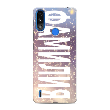 Силиконовый чехол на Lenovo K13 с принтом ФАМИЛИЯ