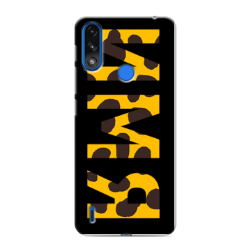 Силиконовый чехол на Lenovo K13 с принтом ИМЯ