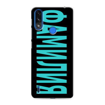Силиконовый чехол на Lenovo K13 с принтом ФАМИЛИЯ