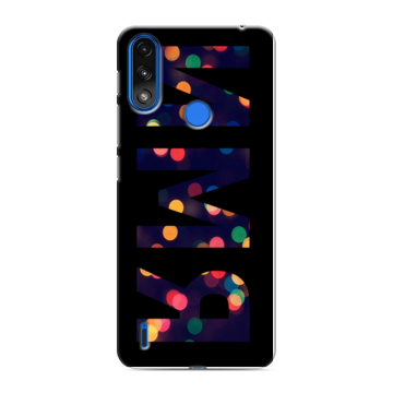 Силиконовый чехол на Lenovo K13 с принтом ИМЯ