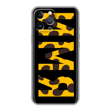 Силиконовый чехол на Iphone 13 Pro с принтом ИМЯ
