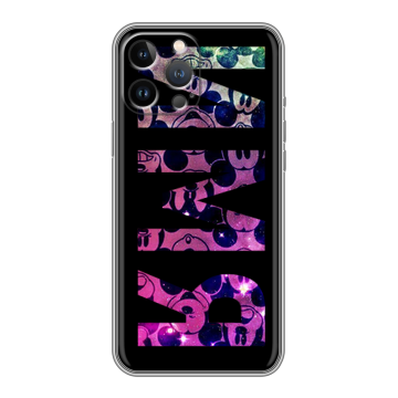 Силиконовый чехол на Iphone 13 Pro с принтом ИМЯ