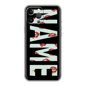 Силиконовый чехол на Iphone 13 Pro с принтом NAME