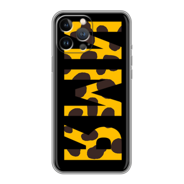Силиконовый чехол на Iphone 13 Pro Max с принтом ИМЯ