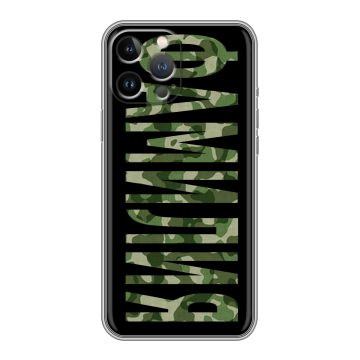 Силиконовый чехол на Iphone 13 Pro Max с принтом ФАМИЛИЯ