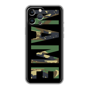 Силиконовый чехол на Iphone 13 Pro Max с принтом NAME