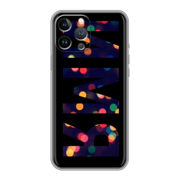 Силиконовый чехол на Iphone 13 Pro Max с принтом ИМЯ