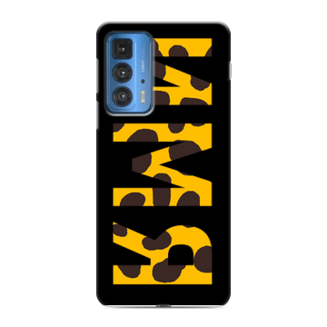 Силиконовый чехол на Motorola Edge 20 Pro с принтом ИМЯ
