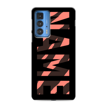 Силиконовый чехол на Motorola Edge 20 Pro с принтом NAME