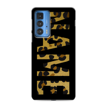 Силиконовый чехол на Motorola Edge 20 Pro с принтом NAME