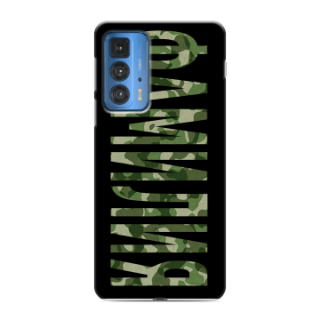 Силиконовый чехол на Motorola Edge 20 Pro с принтом ФАМИЛИЯ