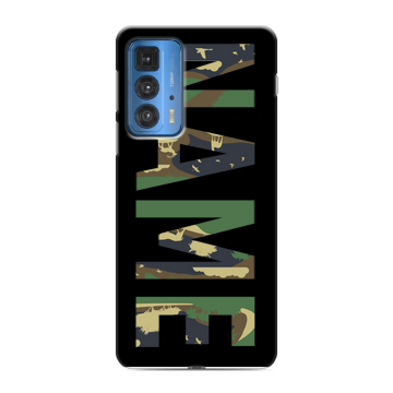 Силиконовый чехол на Motorola Edge 20 Pro с принтом NAME