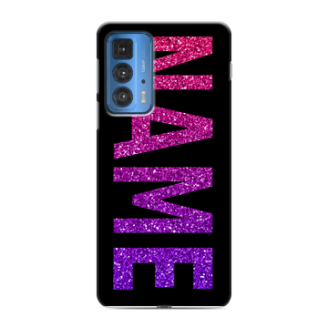 Силиконовый чехол на Motorola Edge 20 Pro с принтом NAME