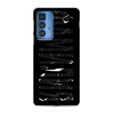 Силиконовый чехол на Motorola Edge 20 Pro с принтом ФАМИЛИЯ
