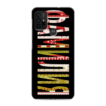 Силиконовый чехол на Motorola Moto G30 с принтом ФАМИЛИЯ