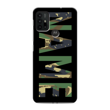 Силиконовый чехол на Motorola Moto G30 с принтом NAME