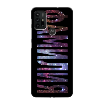 Силиконовый чехол на Motorola Moto G30 с принтом ФАМИЛИЯ