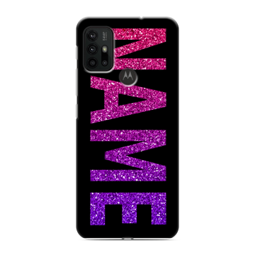 Силиконовый чехол на Motorola Moto G30 с принтом NAME