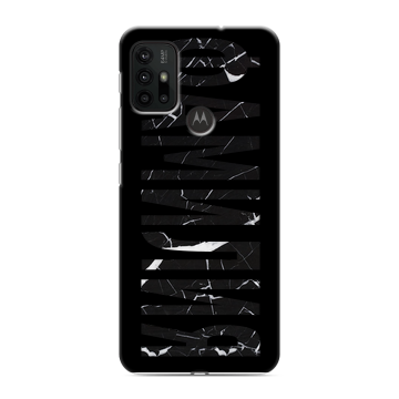 Силиконовый чехол на Motorola Moto G30 с принтом ФАМИЛИЯ