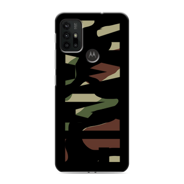 Силиконовый чехол на Motorola Moto G30 с принтом NAME