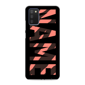 Силиконовый чехол на Samsung Galaxy A03s с принтом NAME