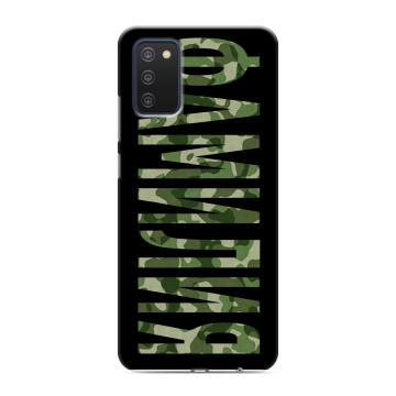 Силиконовый чехол на Samsung Galaxy A03s с принтом ФАМИЛИЯ