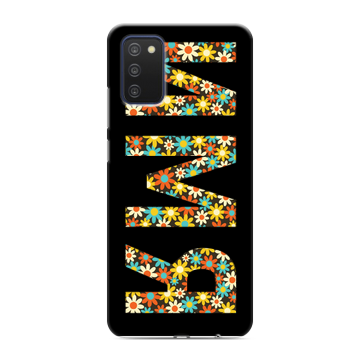 Силиконовый чехол на Samsung Galaxy A03s с принтом ИМЯ