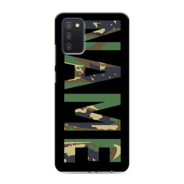 Силиконовый чехол на Samsung Galaxy A03s с принтом NAME