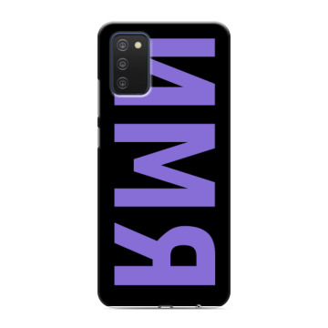 Силиконовый чехол на Samsung Galaxy A03s с принтом ИМЯ